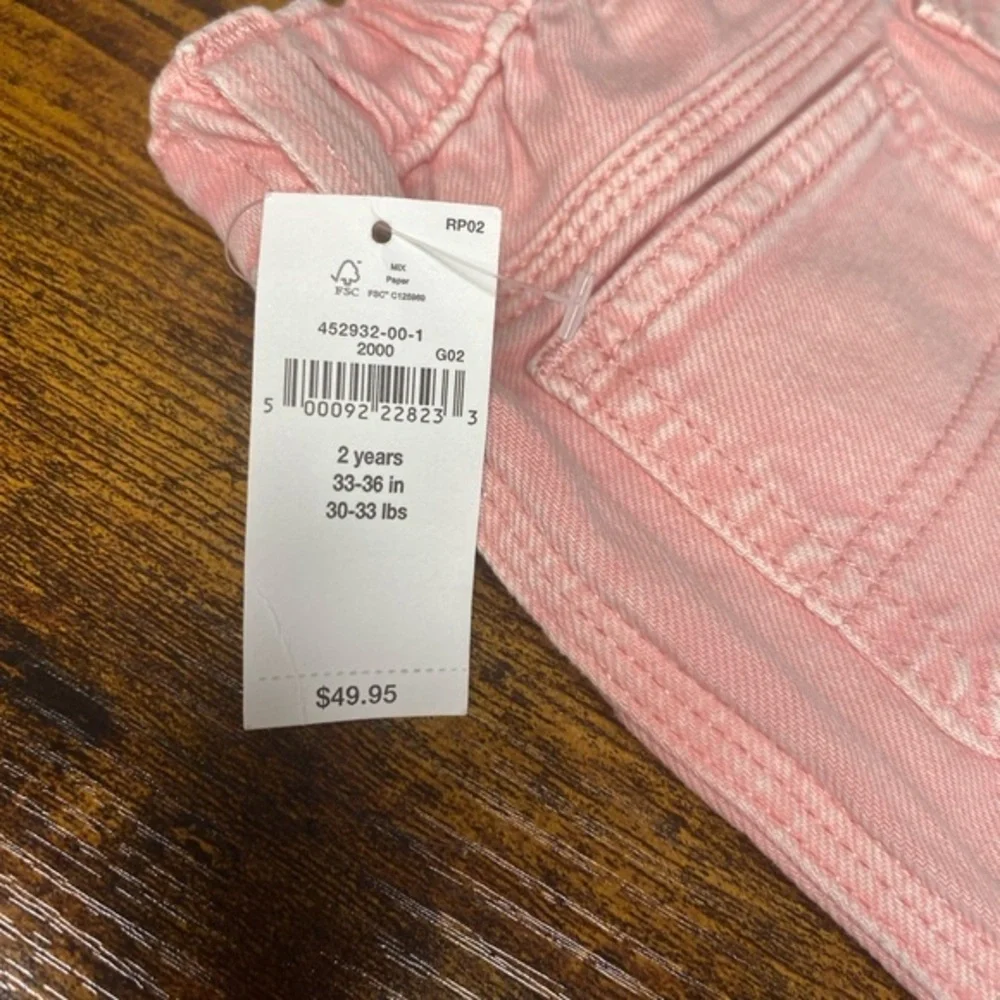 Gap‎ Pink Carpenter Jeans size 2T NWT